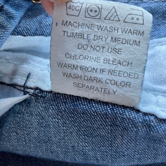 🔥Vintage Key Imperial Denim Carpenter Bib Overalls Farmer Barn Work Western - Picture 12 of 14